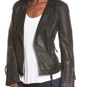 Top shop Luna faux leather biker jacket